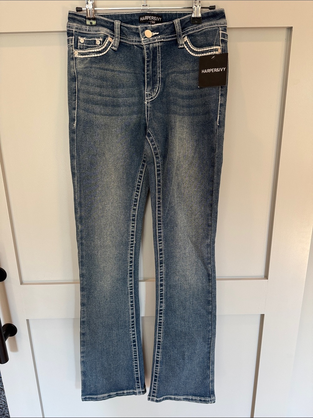 Harper & Ivy Blue Wash Bootcut Jeans